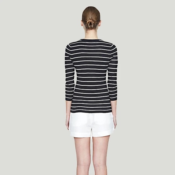 Maison de Papillon Lily Striped Silk Sweater - Picture 6 of 9